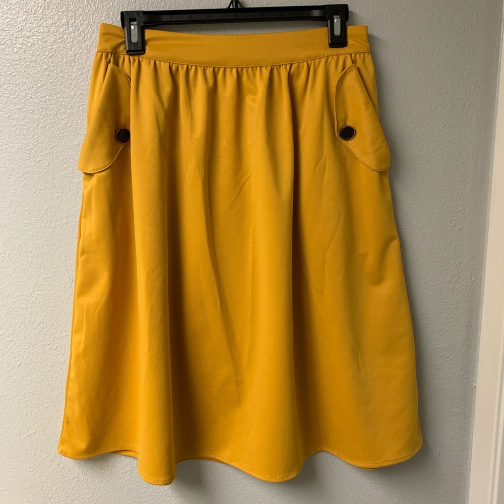 Yellow Midi Skirt